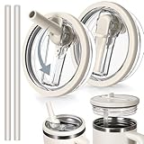 2 Pcs Fit Stanley Lid Replacement 40 Oz, For Stanley Lid No Spill, 40 Oz Tumbler Lid Replacement, Leak Proof, Spill Proof Cover, Leak Resistant, Cup Cover, No Spill, only 40 oz and not hydrojug