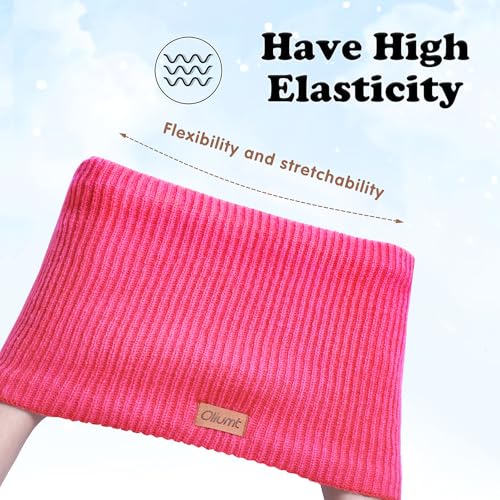 Kids Neck Warmer Winter Neck Gaiters Knitted Infinity Scarf for Boys Girls Fleece Lined Ski Mask for Cold Weather4