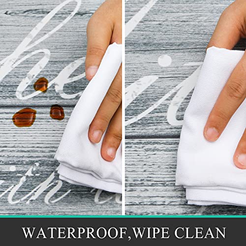 Pauwer Anti Fatigue Kitchen Mats Set of 2 Farmhouse Kitchen Rugs Non Skid Washable, Cushioned Kitchen Floor Mats, Waterproof Memory Foam Kitchen Runner Rug Comfort Standing Mat for Kitchen Home Office - Image 3