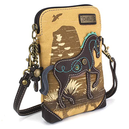 CHALA Canvas Crossbody Cell Phone Purse - Women Multicolor Handbag with Adjustable Strap2