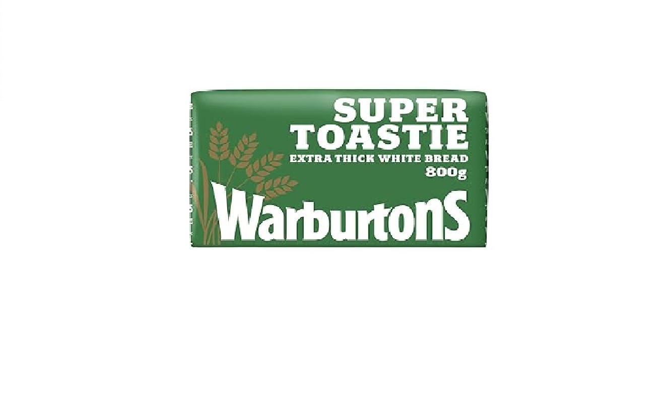 Warburtons Super Toastie Extra Thick Sliced Soft White Bread, 800g