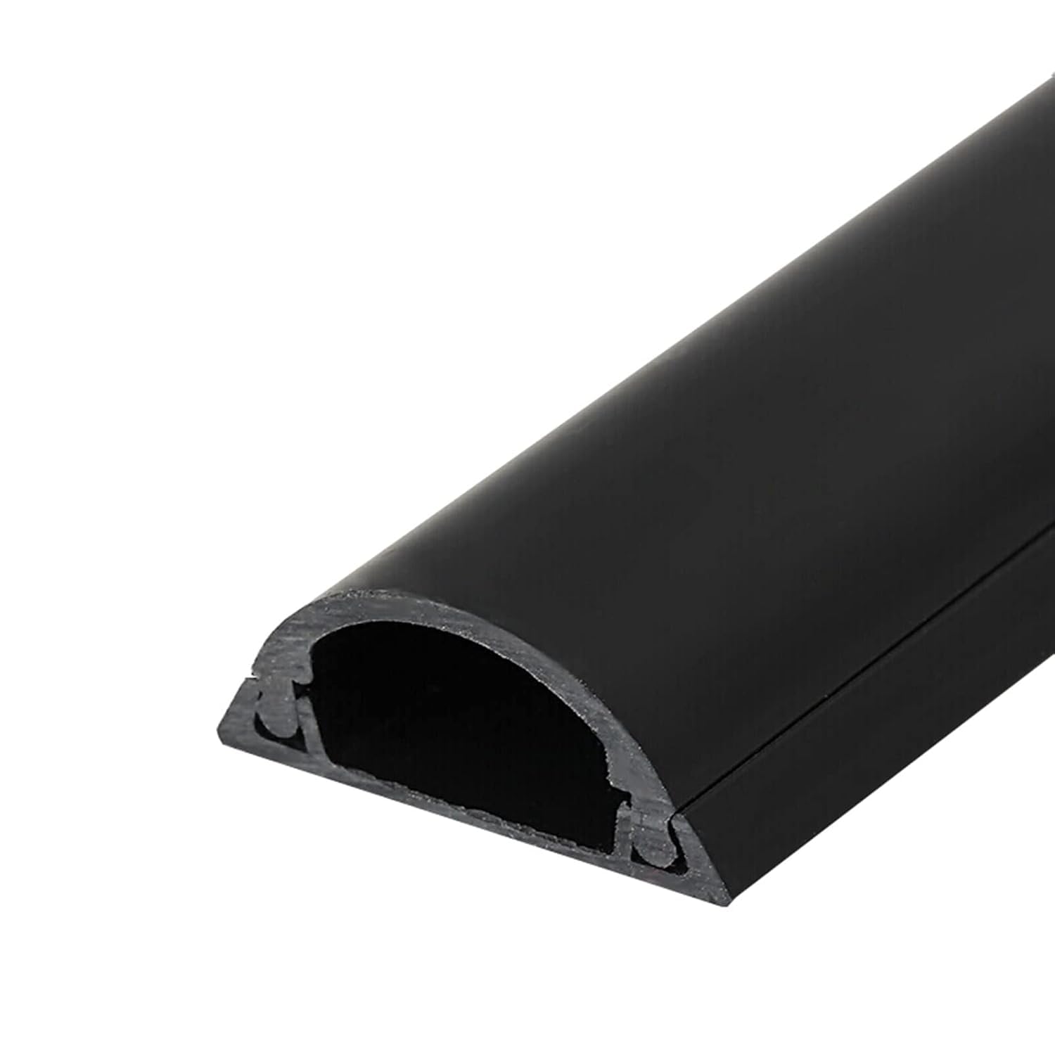 Gestión de cables con canaleta de PVC negra autoadhesiva pared 8