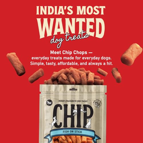 Image of Chip Chops Fish on Stick Dog Treats 250g, High Protein Dog Treats for Training & Reward, Healthy Natural Fish Snacks for Dogs, Easily Digestible Chew Sticks for All Dog Breeds - Pack of 1