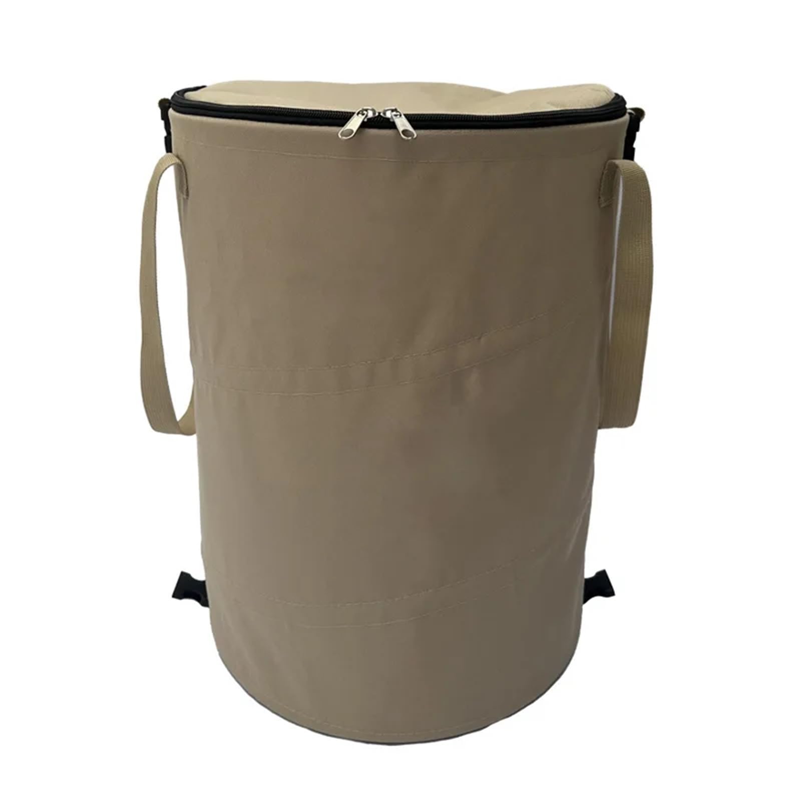 Sacchi Da Giardinaggio Pop Up Home Camping Pattumiera Pop-Up Circolare Stoccaggio Secchio Tela Pieghevole Contenitore for il riciclaggio Sacco for immondizia da giardino(Beige)