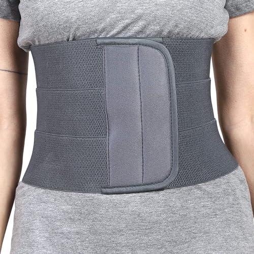 Image of Cotton, Abdominal Belt After Delivery For Tummy Reduction Belly Support Belt, Breathable Belt For Women & Men (SPECIAL Universal) Compatible XXL,3XL,4XL, Grey