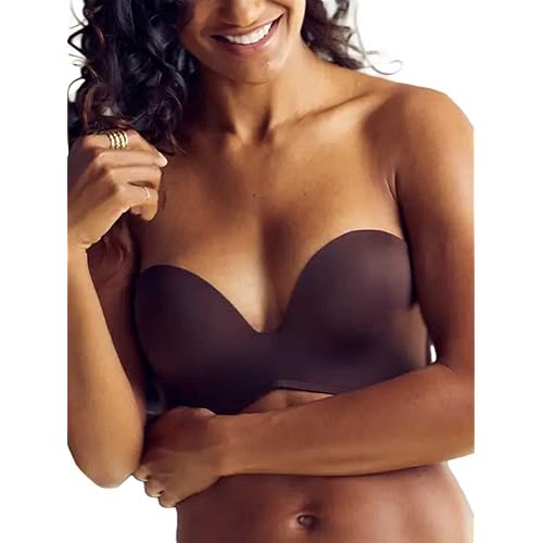 Wonderbra Details About Ultimate Strapless Moulded Cup Bra W032D Black Or Skin