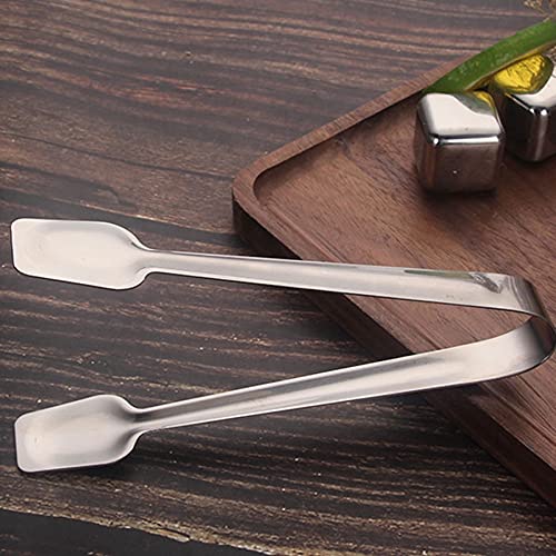 Pinzas de Cocina Pinzas para Servir Alimentos de Acero Inoxidable, Pinzas para Alimentos con Bloqueo Resistente al óxido para cocinar, Asar a la Parrilla (Mediana)