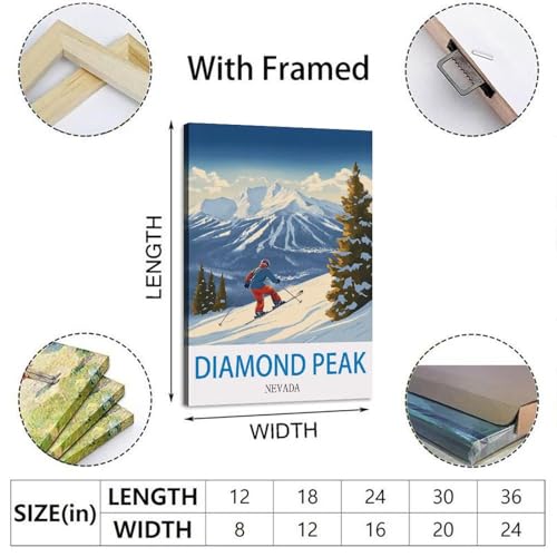 Affiche Diamond Peak Nevada pour revivre la nostalgie des grands espaces - 2