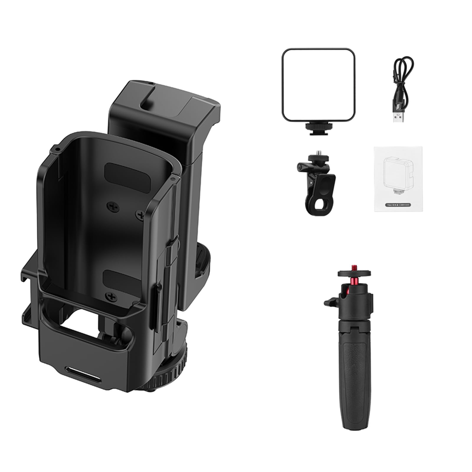 Staffa per telefono Teleprompter Stand Grip Tasche 3 Camera Stabilizzato Gimbal Teleprompter Accessori di montaggio