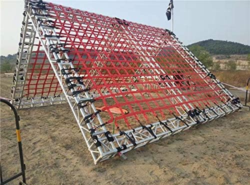 Outdoor Climbing Net Frame Nets for Kids and adult, Playground Cargo Net Heavy Duty Webbing Net Climbing Soft Rope ladder Red Net ,Climbing Net for Swingset ( Color : 5cm*20cm , Size : 2*5m(6.6*16.5ft