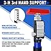 3-H Cabinet Jacks for Installing Cabinets 4 Pack, Thickened All-Steel Adjustable Support Pole, Extends 29.5-52 Inch, 165 lbs Capacity, Heavy-Duty Third Hand Tool with Dual Safety Lock,Blue