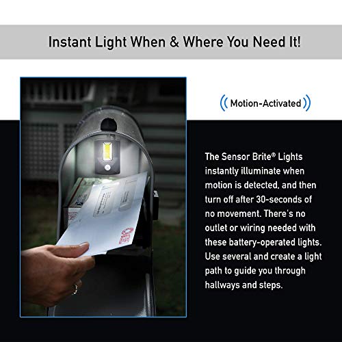 Sensor Brite LED Mailbox Light, Motion Activated Mailbox Light, Easy to Install, Water Resistant