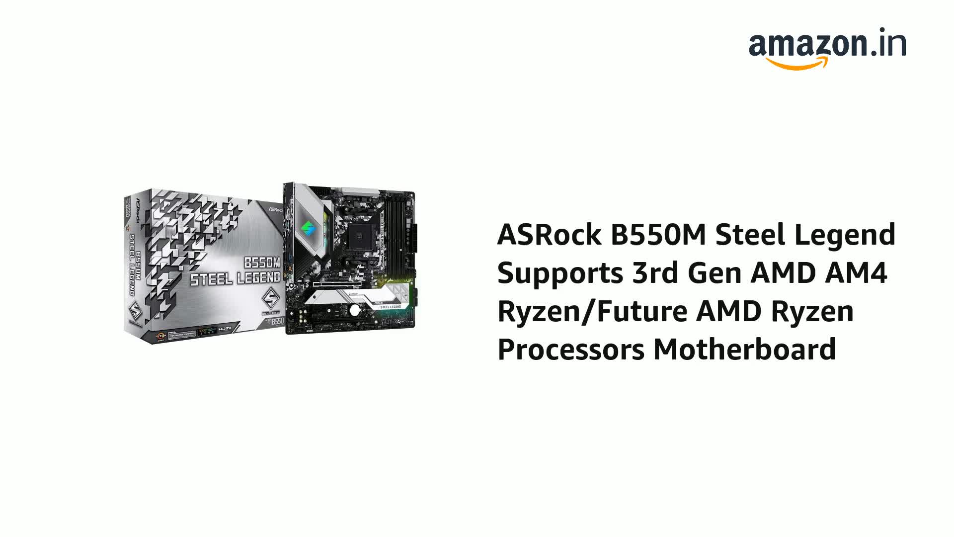 Amazon.in: Buy ASRock B550M Steel Legend ATX Motherboard