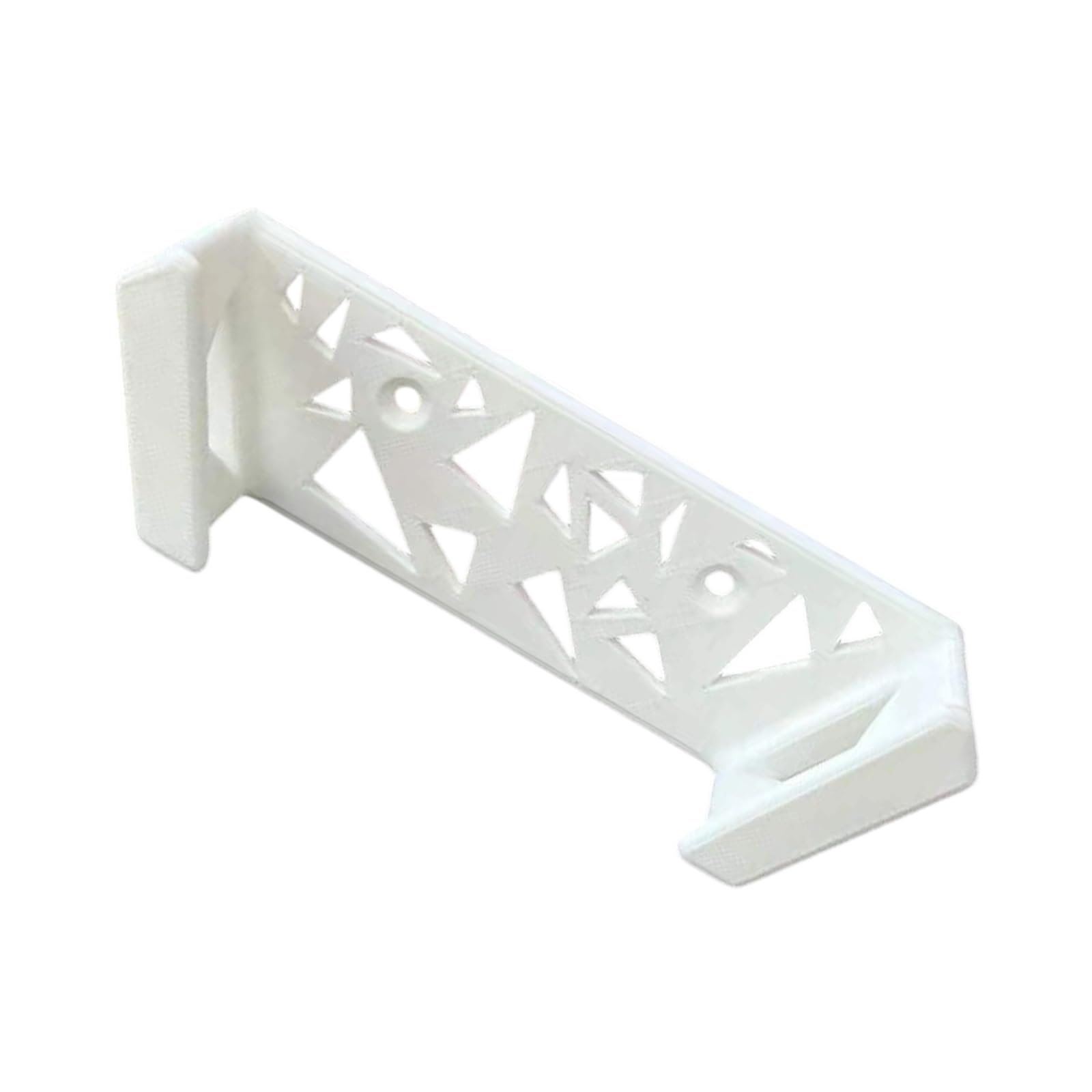 Hsioluted White 3D Printing Tennis Rackets Organizers Rack Wall Mounted Display Stand With Ventilation Holes And Smoothly Edges Wall Mount Bat Planner