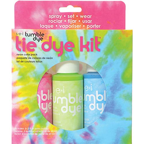 SEI 6-1396 Tie-Dye Tumble-Dye, Noen Kit with Idea Book, 3-Pack