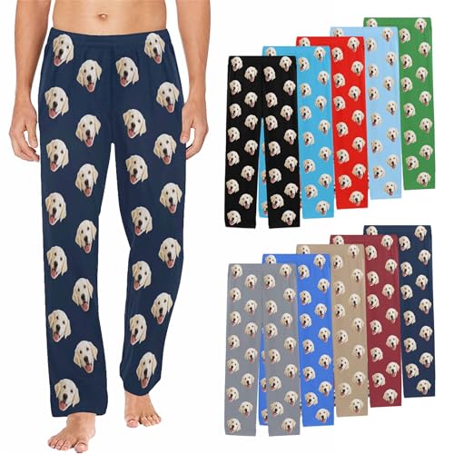 Personalized Face Pajama Pants Pet Pajama Bottoms for Men S-XXL