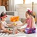 Bornerwhite 6 Pack Colorful Plastic Storage Bins with Lids 4 Quart Small Storage Boxes with Latching Lids Handle Stackable Clear Colored Storage Organizer Bins for Toy Craft Classroom