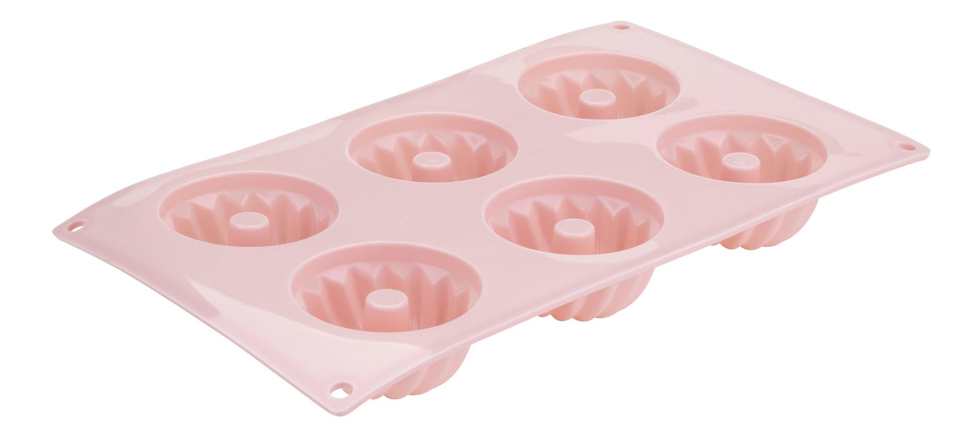 Dr. Oetker Silikon-Gugelhupfform Mini-Gugelhupfe, 6er Set in Korall Pink, Hochwertiges Platinsilikon, Temperaturbeständig, Spülmaschinengeeignet