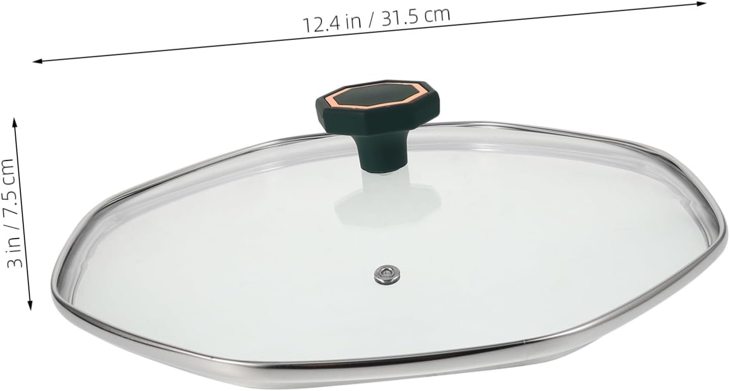 Replacement Lid for Cooking Pots Glass Cookware Cover Skillets Cover Easy to Clean Dishwasher Safe