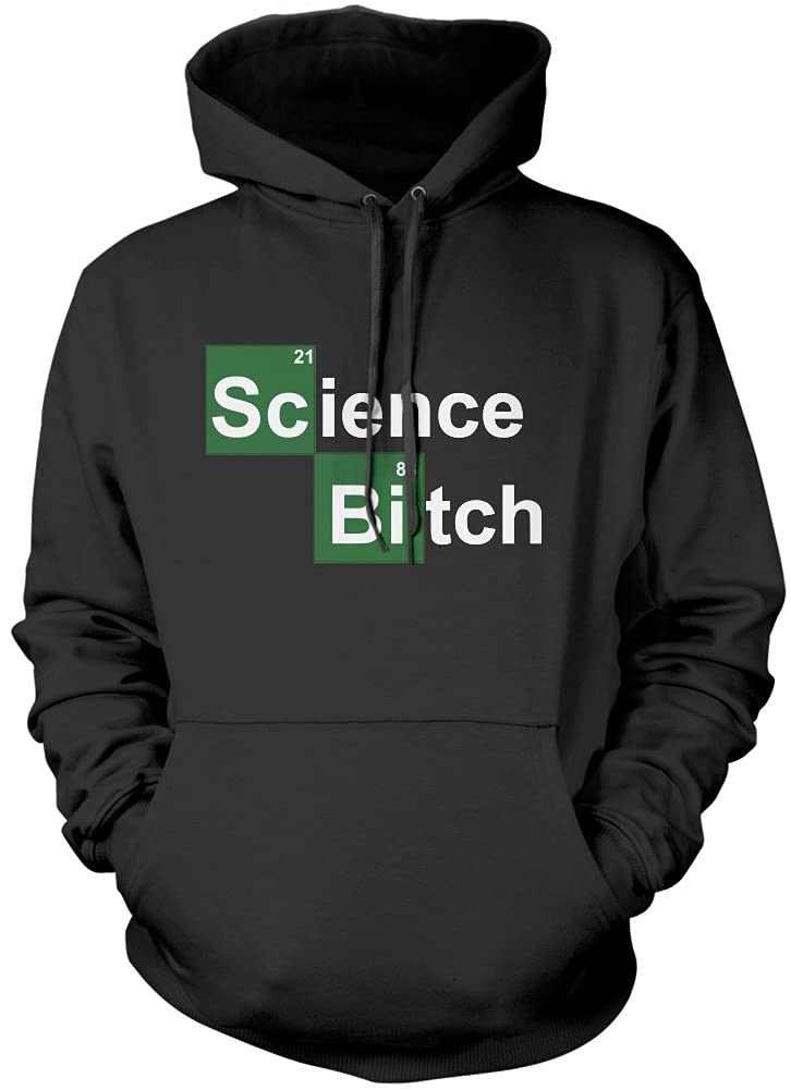 Hotscamp Boys Black Science Unisex Hoodie - XX-Large