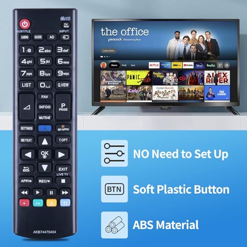 New AKB74475404 Remote Control Replacement for LG TV,Compatible With 28LF491U 40UF695V 49UF695V 55LF580V 32LF5800 42LF5800 32LF580V 42LF580V 50LF580V 50LF5800 55UF695V 60UF695V - Image 4