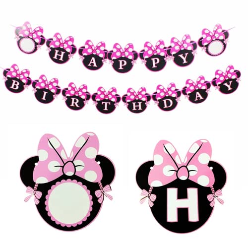 Buon Compleanno Banner,Minni Striscione Buon Compleanno Colorato...