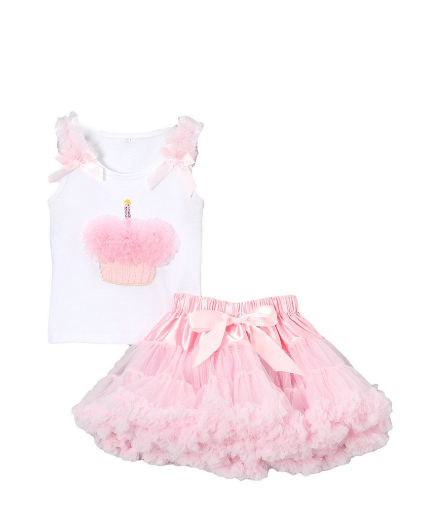 Little Girls’ Cupcake Pettiskirt & Tank Top Set