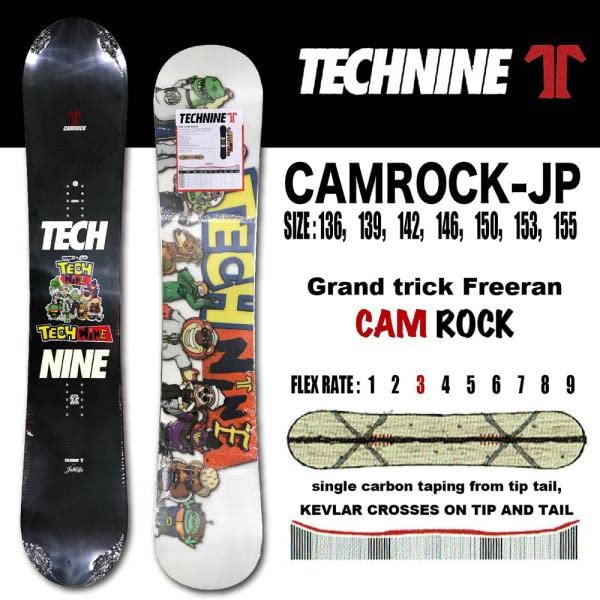 Amazon | スノーボード TECHNINE テックナイン CAMROCK-JP 2022.モデル