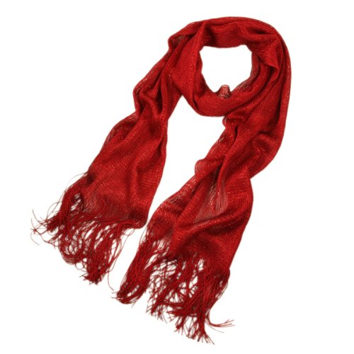 TrendsBlue Premium Glitter Metallic Mesh Scarf Wrap Shawl2