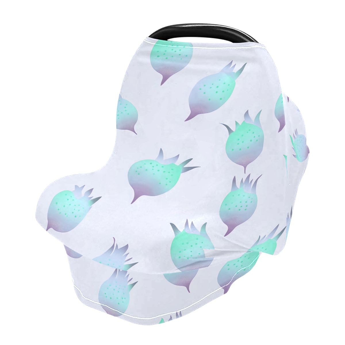 Baby Car Seat Canopy Covers Nursing Cover Stretchy Boys Girls Green Blue Pitaya Carrier Cover Breastfeeding Cover Breathable