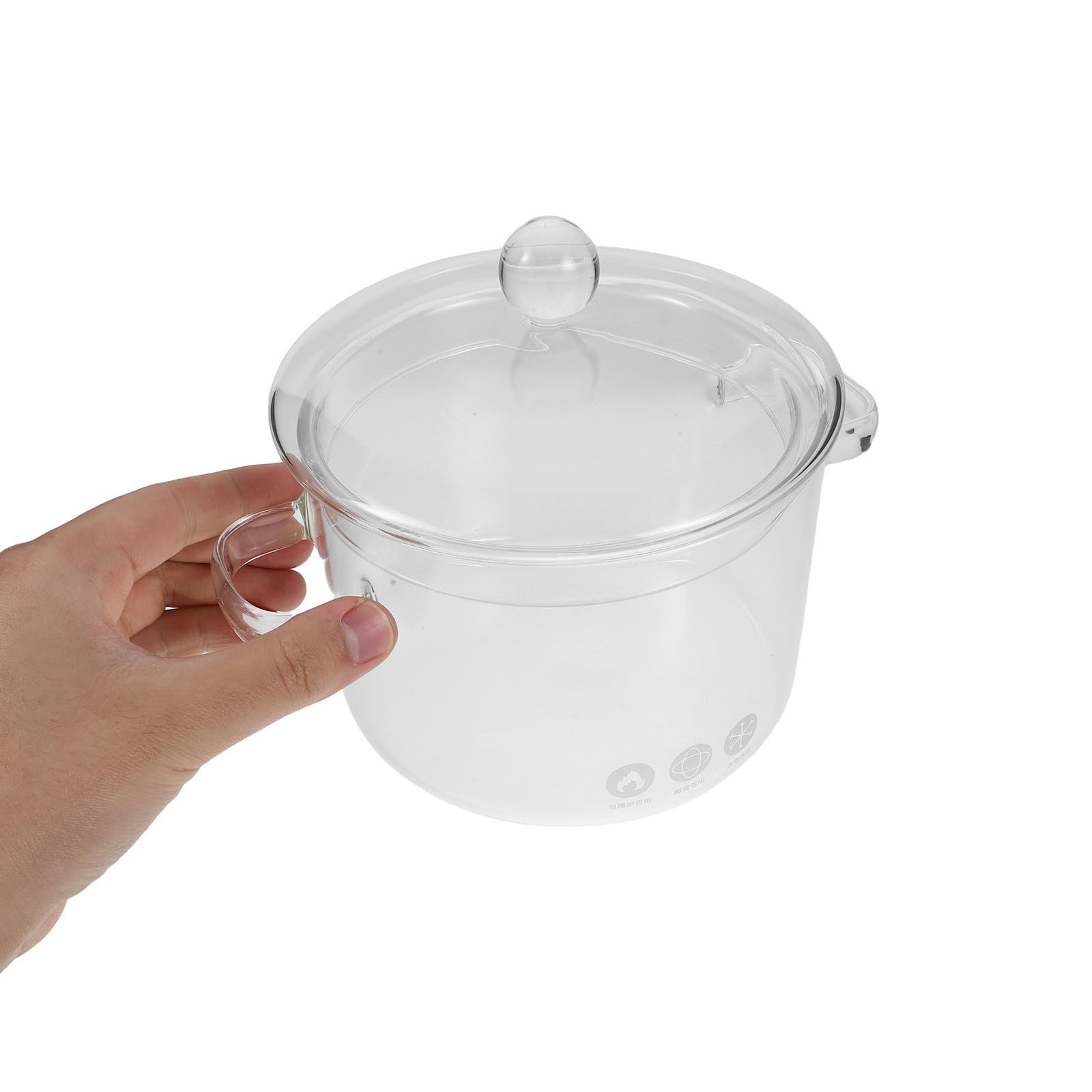 CHILDWEET Distillatore per Idrolato di Rosa in Vetro Borosilicato ad Alta Capacità con Doppia Maniglia e Isolamento Termico, Dimensioni 15x15x10,5cm, Set per Estrazione in Cucina