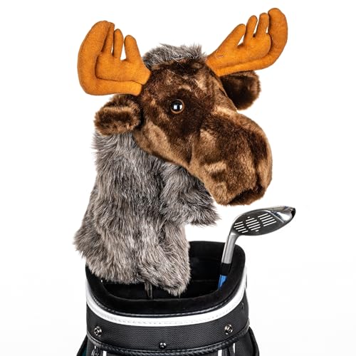 Daphne's Headcovers Moose Driver Headcover | Premium Driver Headcovers | Funny Golf Club Covers | Stylish Protection for Your Clubs | Men's Golf Gear | Driver Headcover for Men and Women