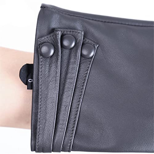 Guantes de Cuero de Piel de Oveja Guantes de Cuero para Mujeres Calientes para el Invierno