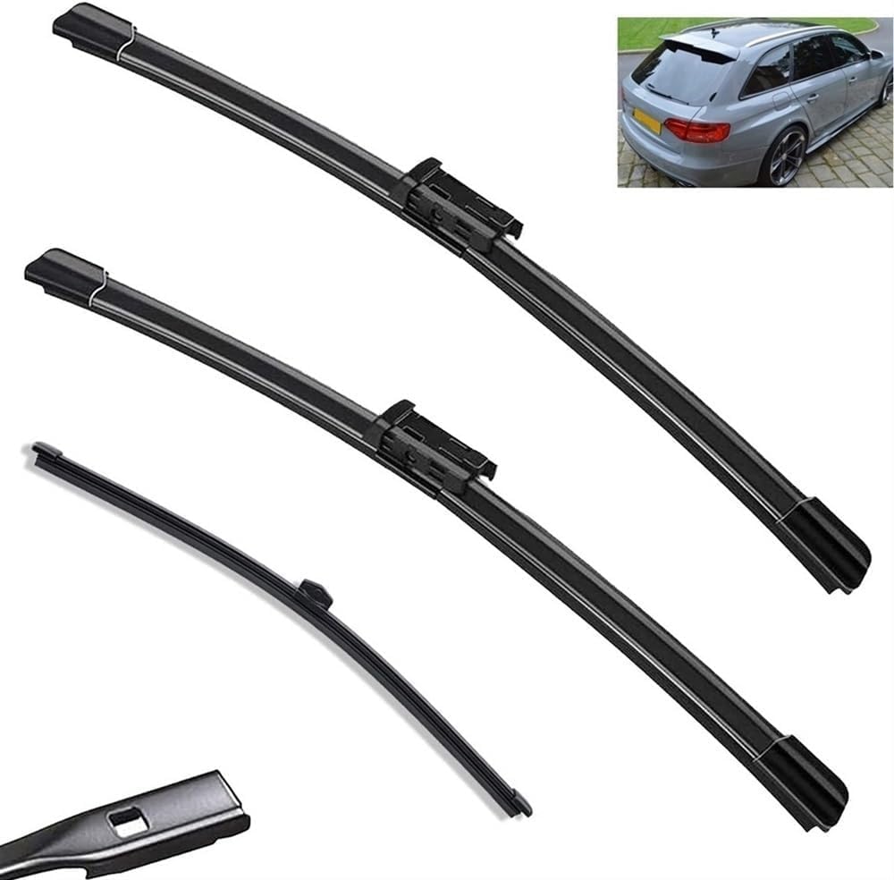 MadongJ Windshield Windscreen Wiper Blades for Audi A4 B8 2009-2016, Replacement Blades All-Weather Performance Streak-Free Windshield Wipers