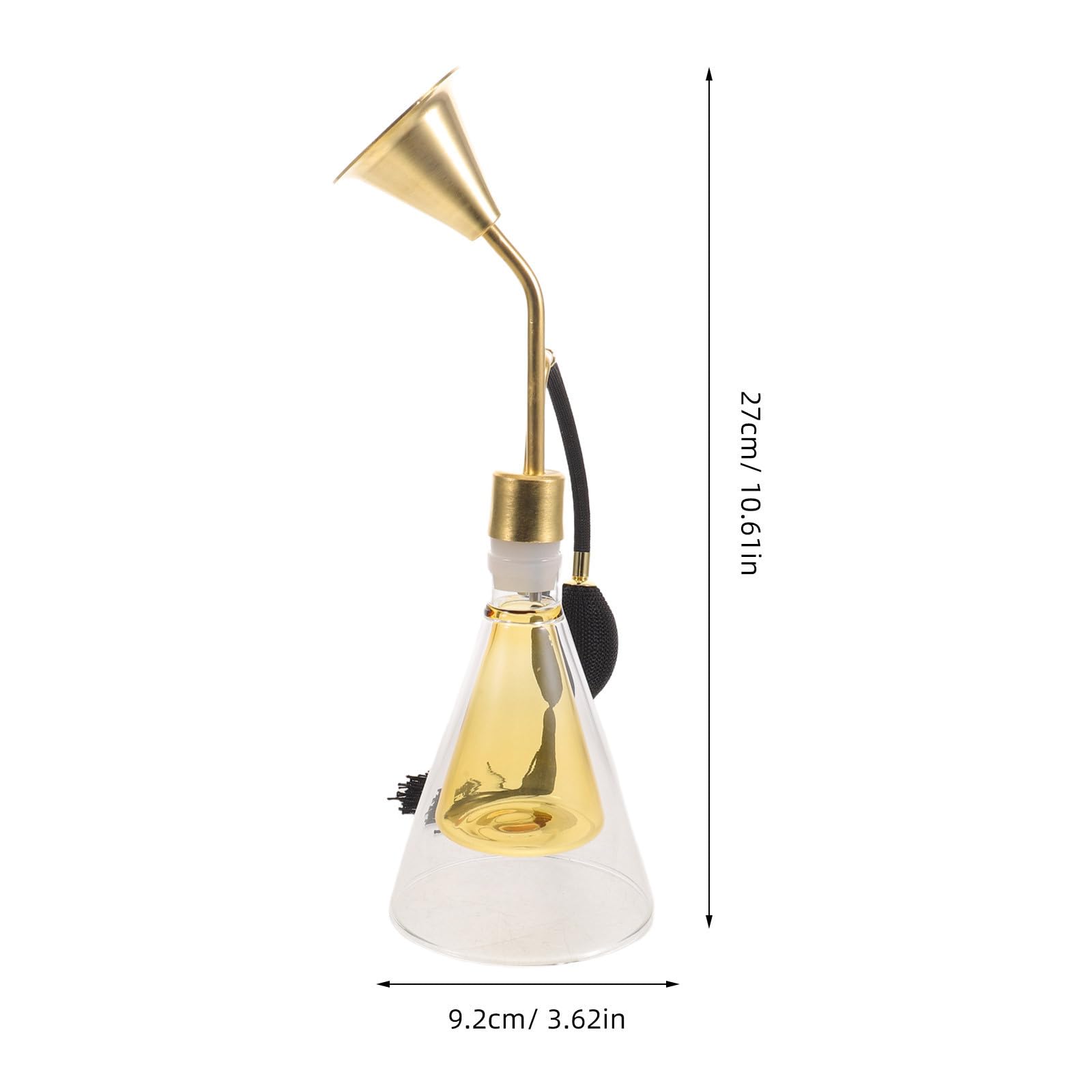 TOYANDONA Diffusore Aroma in Vetro Oro con Distribuzione Raffinata del Profumo e Design Portatile per Camere da Letto e Viaggi