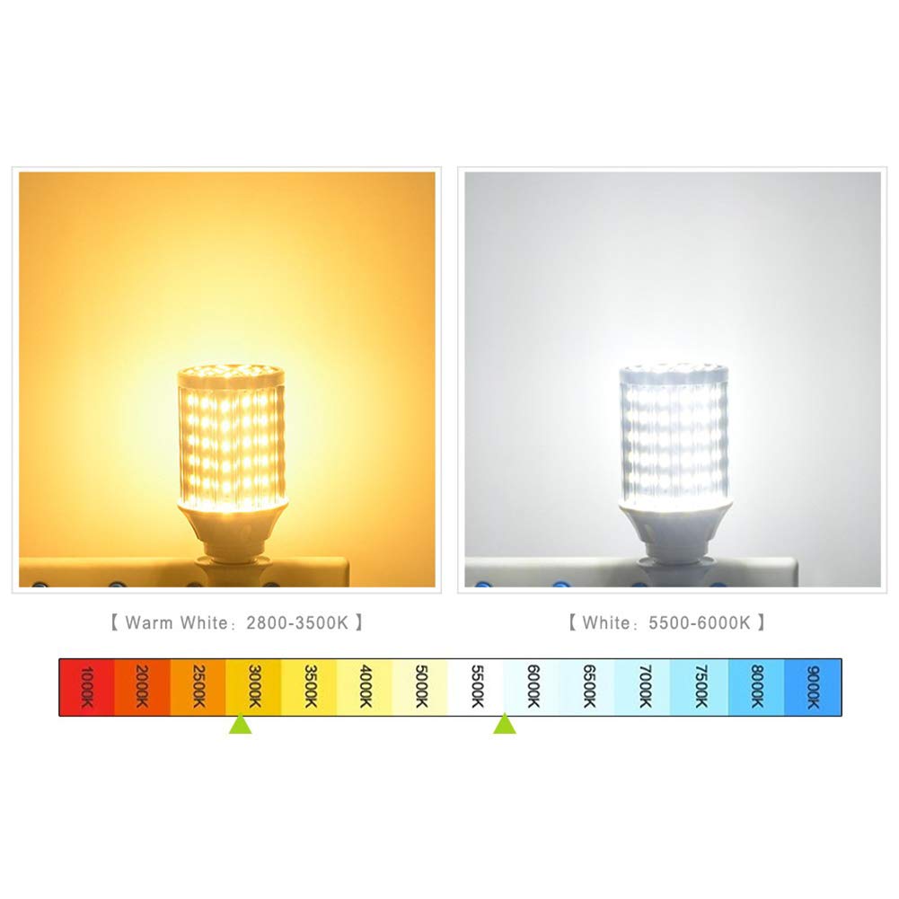 Bombilla LED maíz E27 40W, bombillas incandescentes equivalentes a 330W, bombilla LED E27, no regulable, 3300LM 140x5730SMD, bombilla LED maíz E27