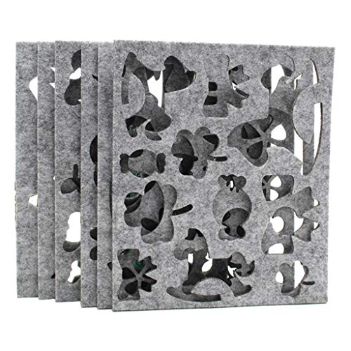 6pcs Wool Felt Mold Needle Felting Craft Stencil Applique Needlework Tool Handicraft