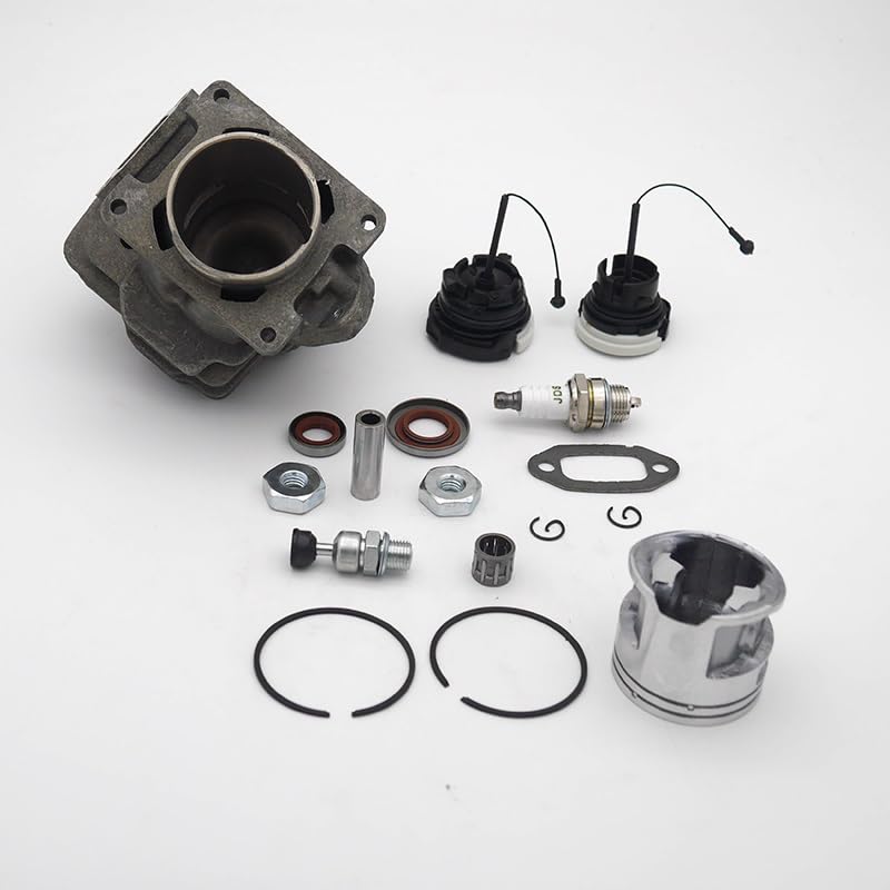 Części do kosiarki 44.7mm uszczelka olejowa tłoka cylindra zestaw świec zapłonowych pasuje do piły łańcuchowej Stihl MS261 MS 261 1141 020 1200 części zamienne