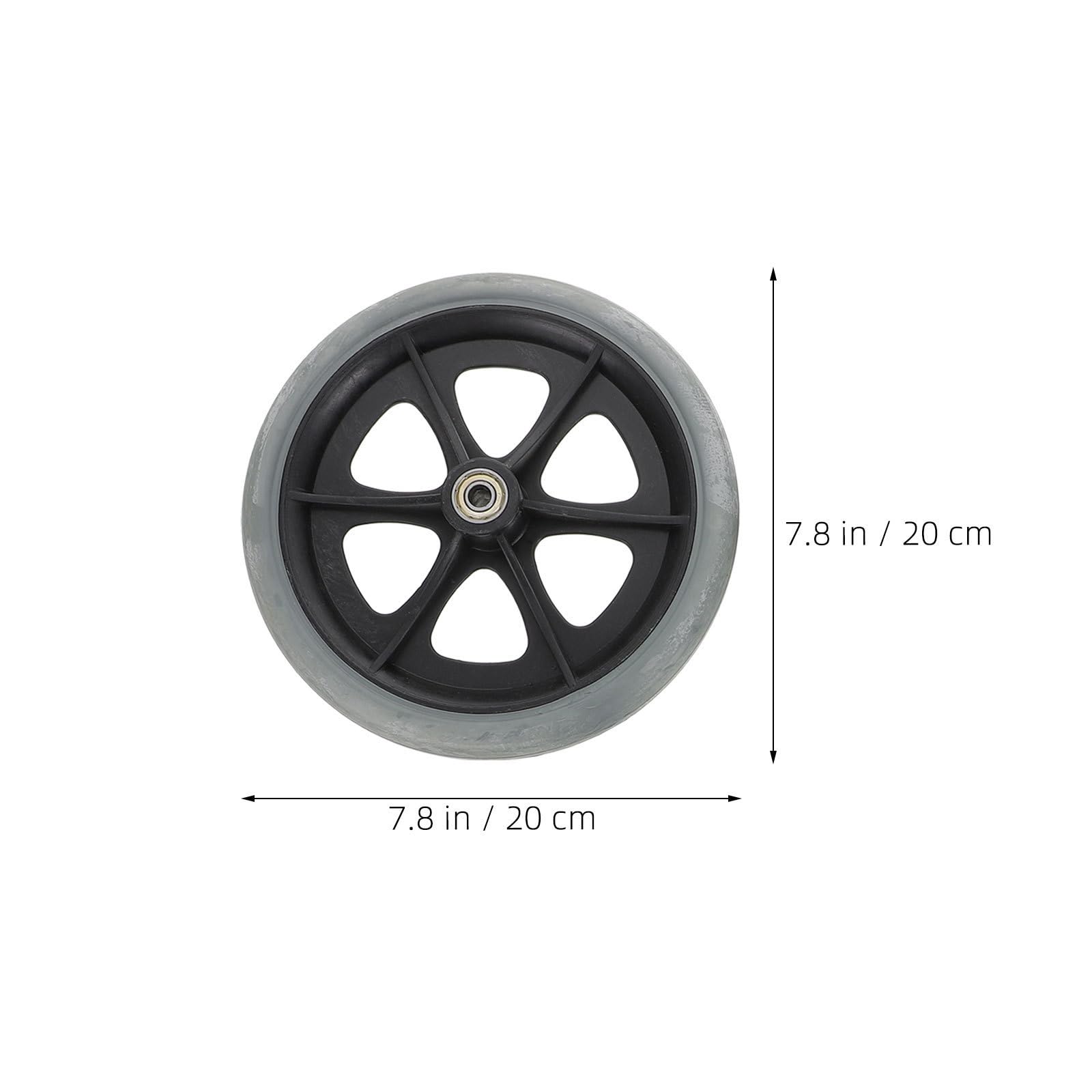 Levemolo 4 Ruedas Delanteras de Repuesto Material Abs y Acero Compatibles, Resistentes al Desgaste para Silla de Ruedas y Andador Uso Interior y Exterior