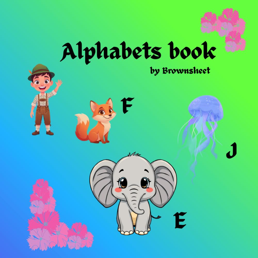 Kids Alphabets book with pictures: Early learning ABC book