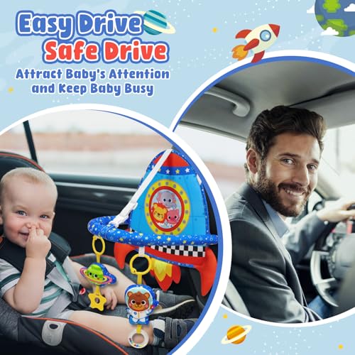 Dr.Rapeti Spielzeug für den Autositz und Autofahrt, Baby-Weltraum-Activity-Spielzeug