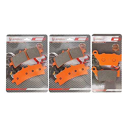 LE LEFOSSI Motorrad Kohlefaser Bremsbeläge vorne hinten Für Kompatibel mit Triumph Daytona R 675 2013 2014 2015 2016 Street Triple R 765 Street Triple RS 765 2017 2018 FA447F FA213R