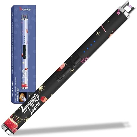 Lighter Mace: Upgraded Candle Lighter Arc USB Lighter Electric Lighter with LED Battery Display