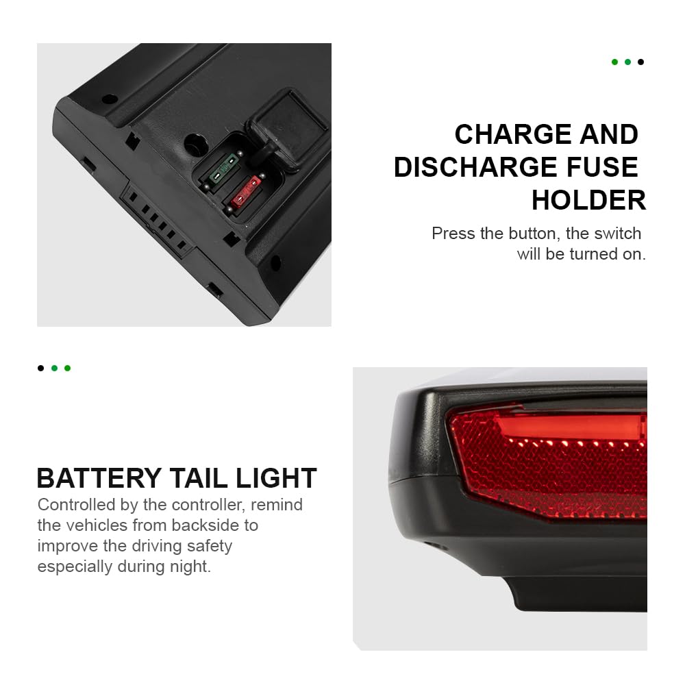 Batteria per Bicicletta Elettrica YOSE POWER 36 V 13 Ah XH370-13 J, per Motore 250 W/350 W/500 W/750 W, con Caricatore Phylion Fischer SFM