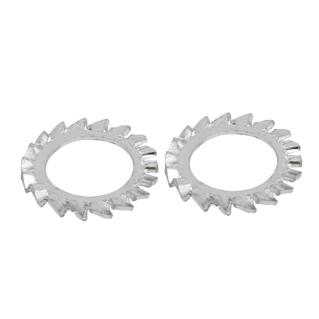 Toolparts and Accessories 16mm Inner Dia Carbon Steel Zinc Plated External Serrated Lock Washer 10pcs (#CN#130824-05732)