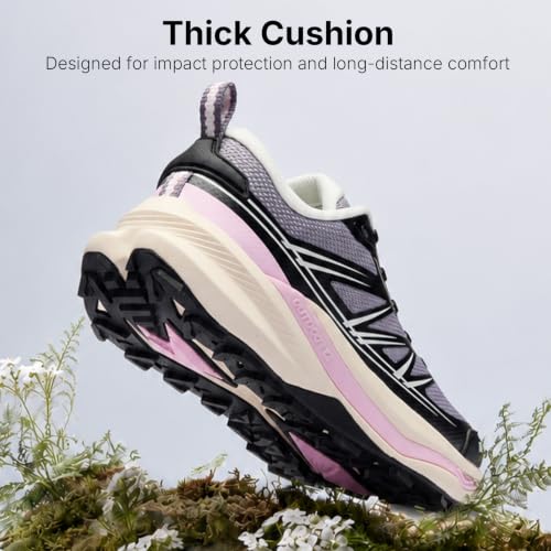 K-Swiss Women's Wild Run Cushioned Trail Running Shoes, Grey/Grey 8H - image 4