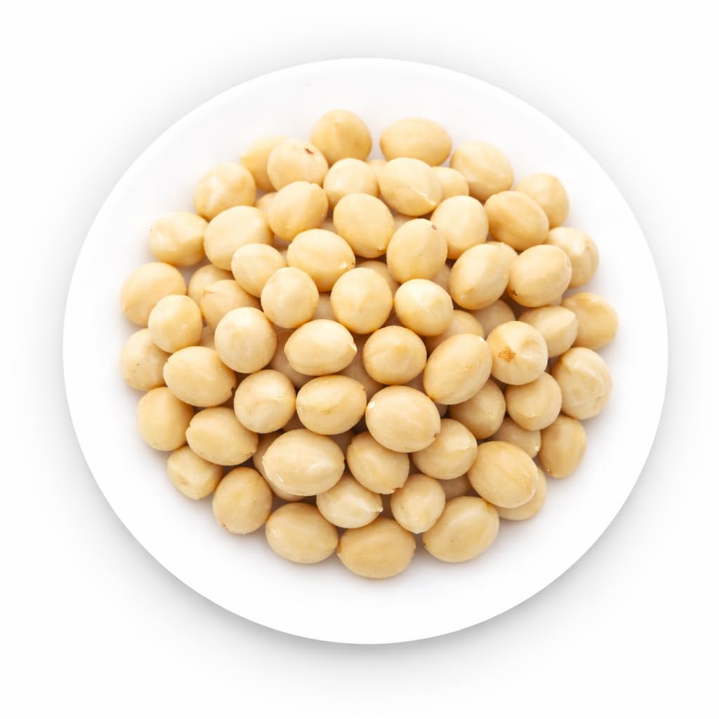 Oltresole, Noci di Macadamia Crude Sgusciate 1 Kg, Frutta Secca al Naturale Senza Sale, in Barattolo Richiudibile, Snack Salutare, Gusto Delicato e Cremoso, Selezionate