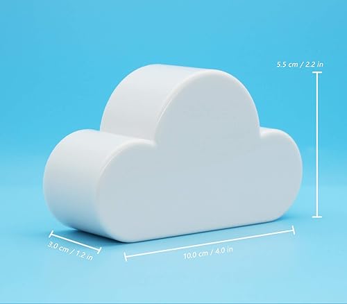 Miniatura 10 de Soporte de pared magnético con forma de nube blanca para colgar las llaves, adorno con diseño creativo y único, fuerte imán para colgar varias