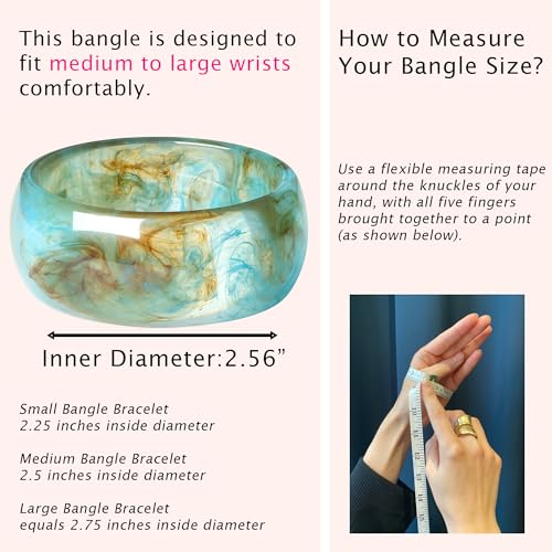 Chunky Acrylic Cuff Bangle Bracelet for Women, Colorful Resin Acetate Wide Statement Jewelry, Irregular Geometric Stretch Wristband Bracelets for Parties4