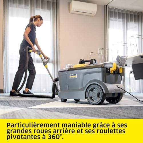 Kärcher appareil d'injection-extraction Puzzi 10/1 Edition, réservoir d'eau propre : 10 l, performance de surface : 20-25 m²/h, poids : 10,5 kg, suceur fauteuils, buse de fentes, buse sol